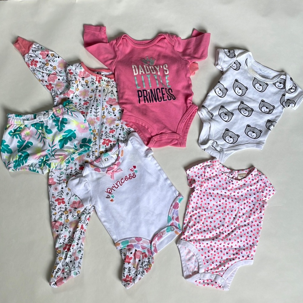 6 Pieces Girls 3 Months